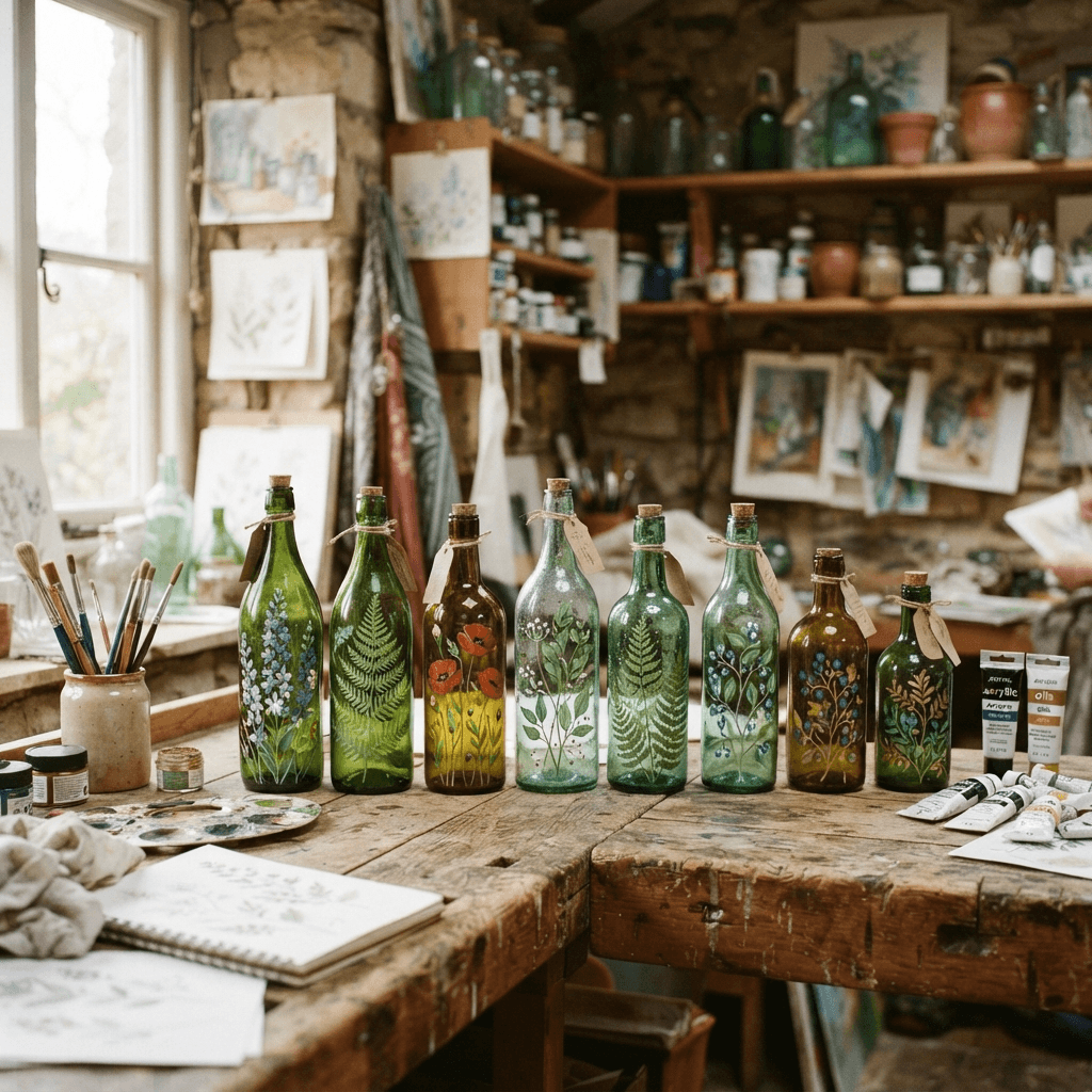 Handcrafted textured ceramic vessels